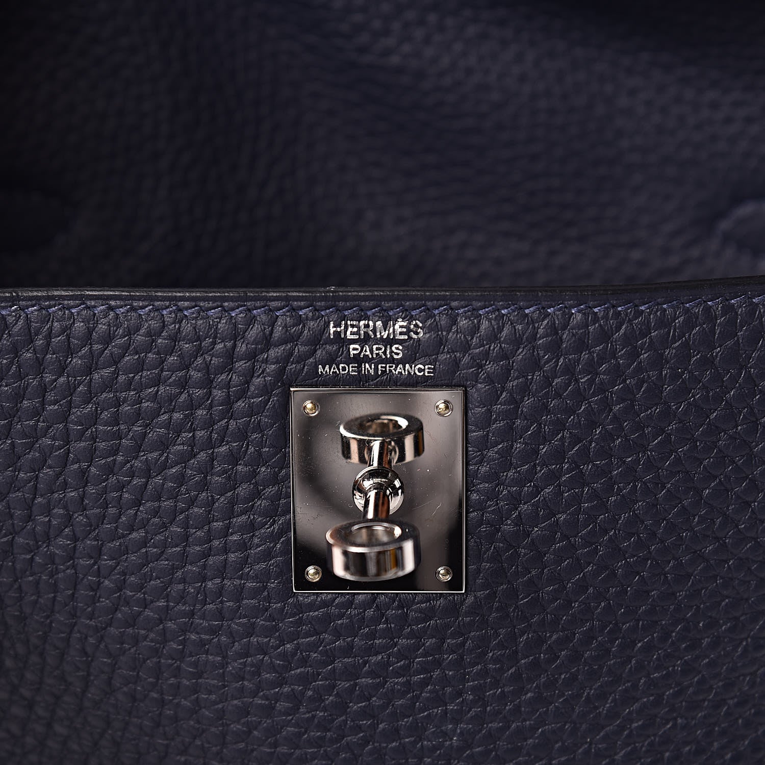 Hermes Taurillon Clemence Kelly Ado Backpack Bleu Nuit 6 of 12