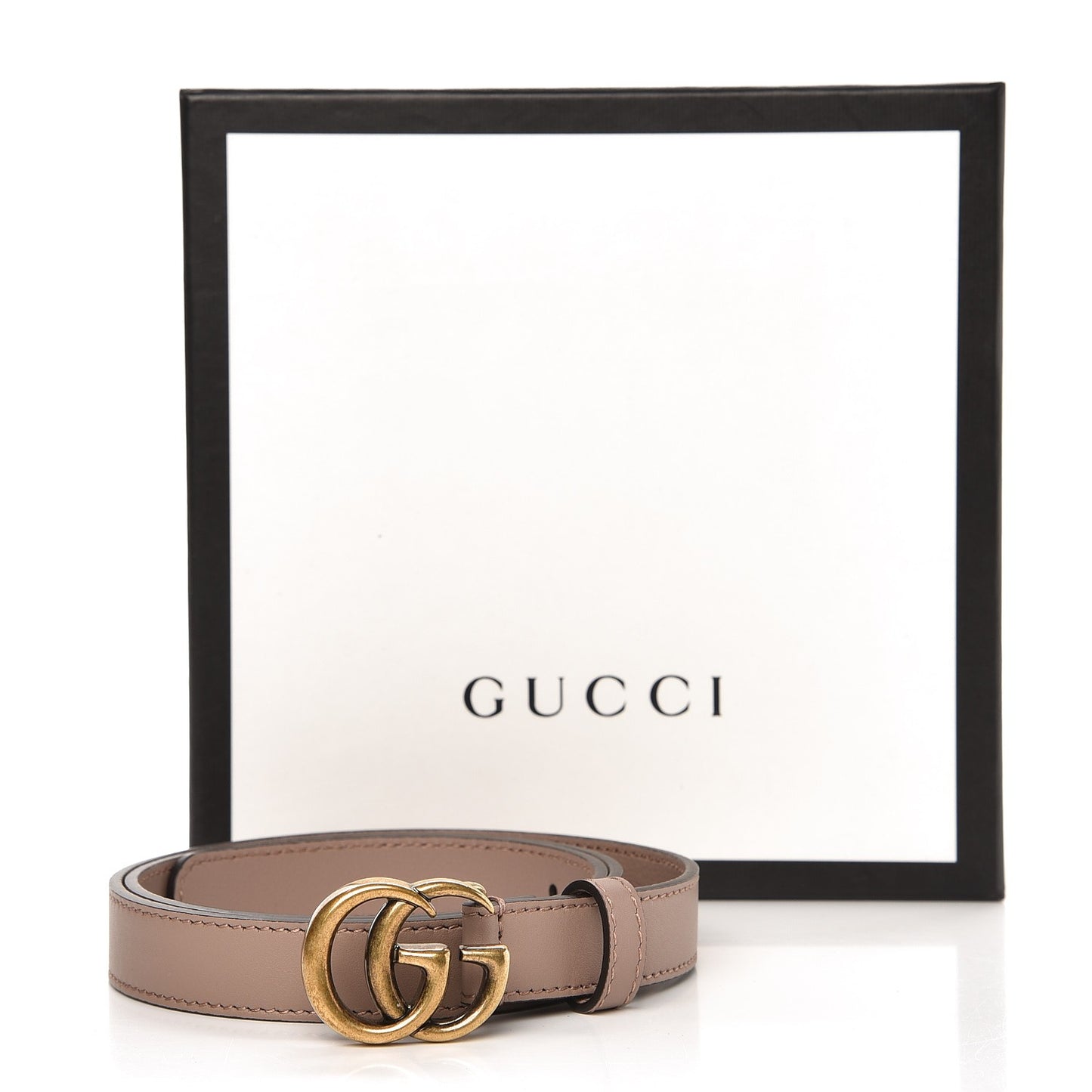Calfskin Double G 20mm Belt 75 30 Porcelain Rose
