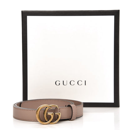 Gucci Calfskin Double G 20mm Belt 75 30 Porcelain Rose 5 of 5