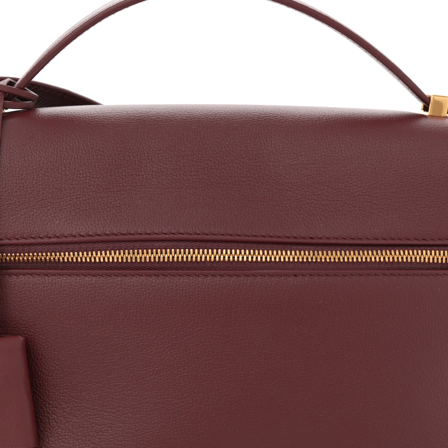 Saddle Calfskin Extra Bag L27 Azuki Beans