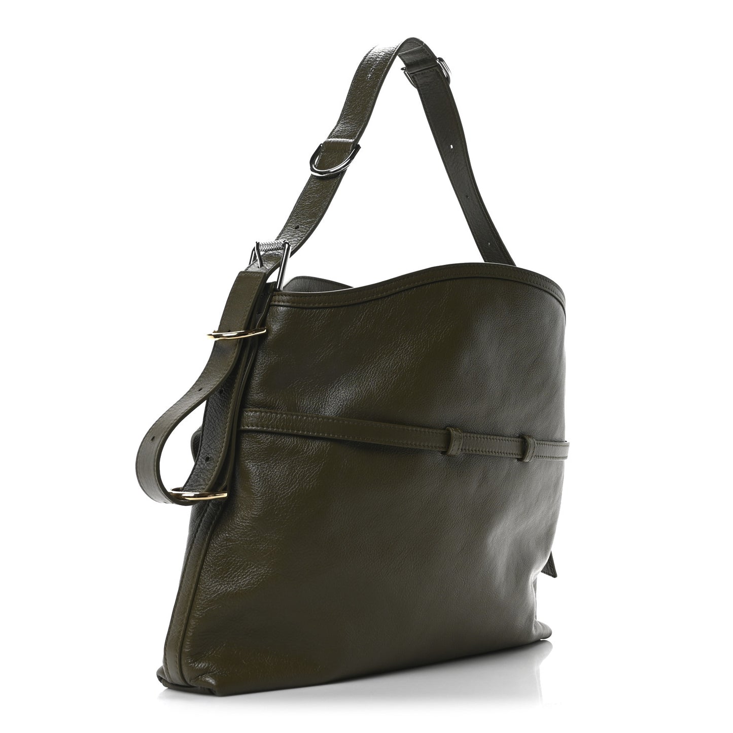 Calfskin Medium Voyou Bag Dark Khaki