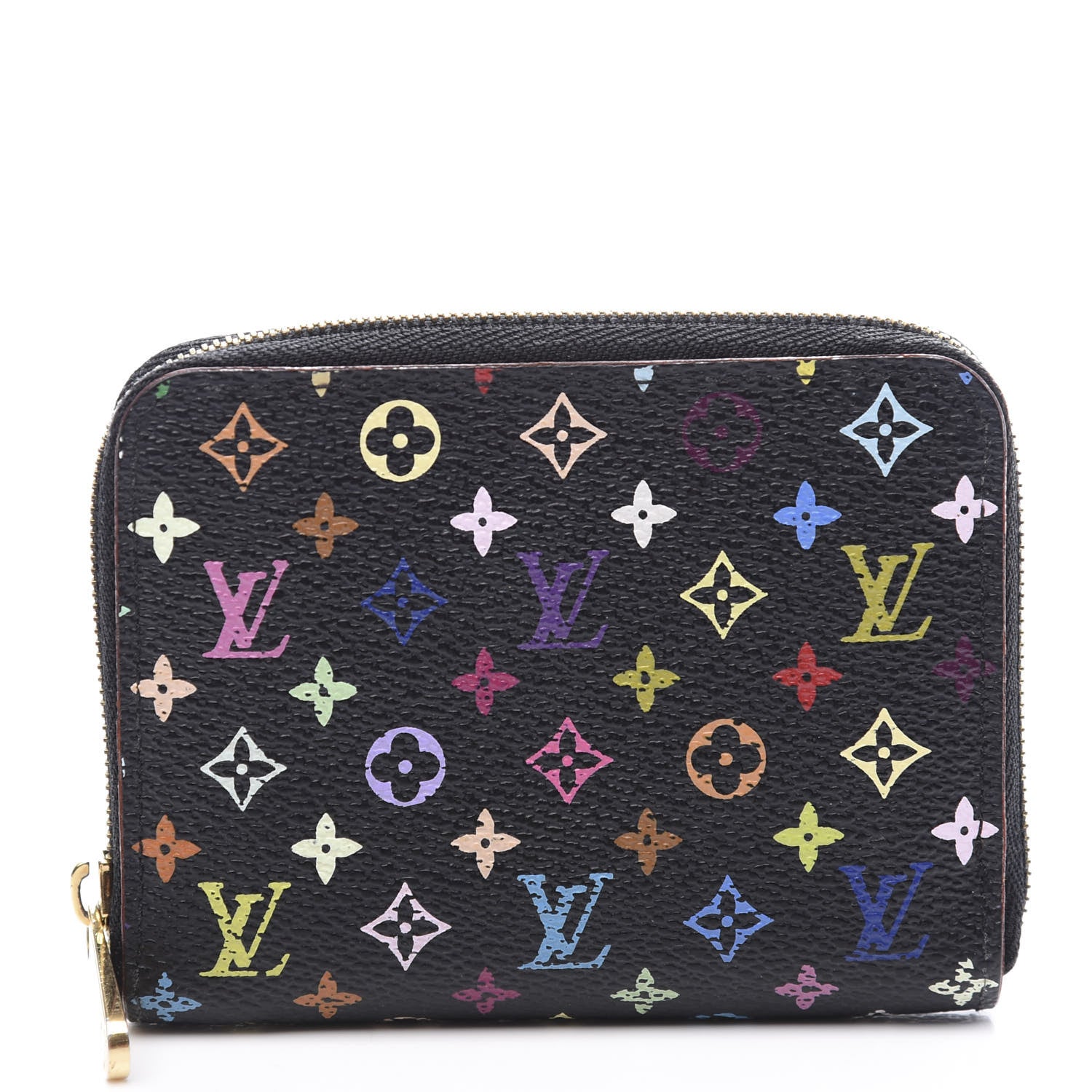 Louis Vuitton Monogram Multicolor Zippy Coin Purse Black Grenade 1 of 8