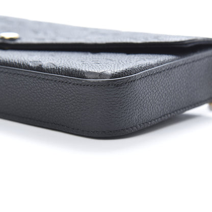 Louis Vuitton Empreinte Pochette Felicie Chain Wallet Black 12 of 14