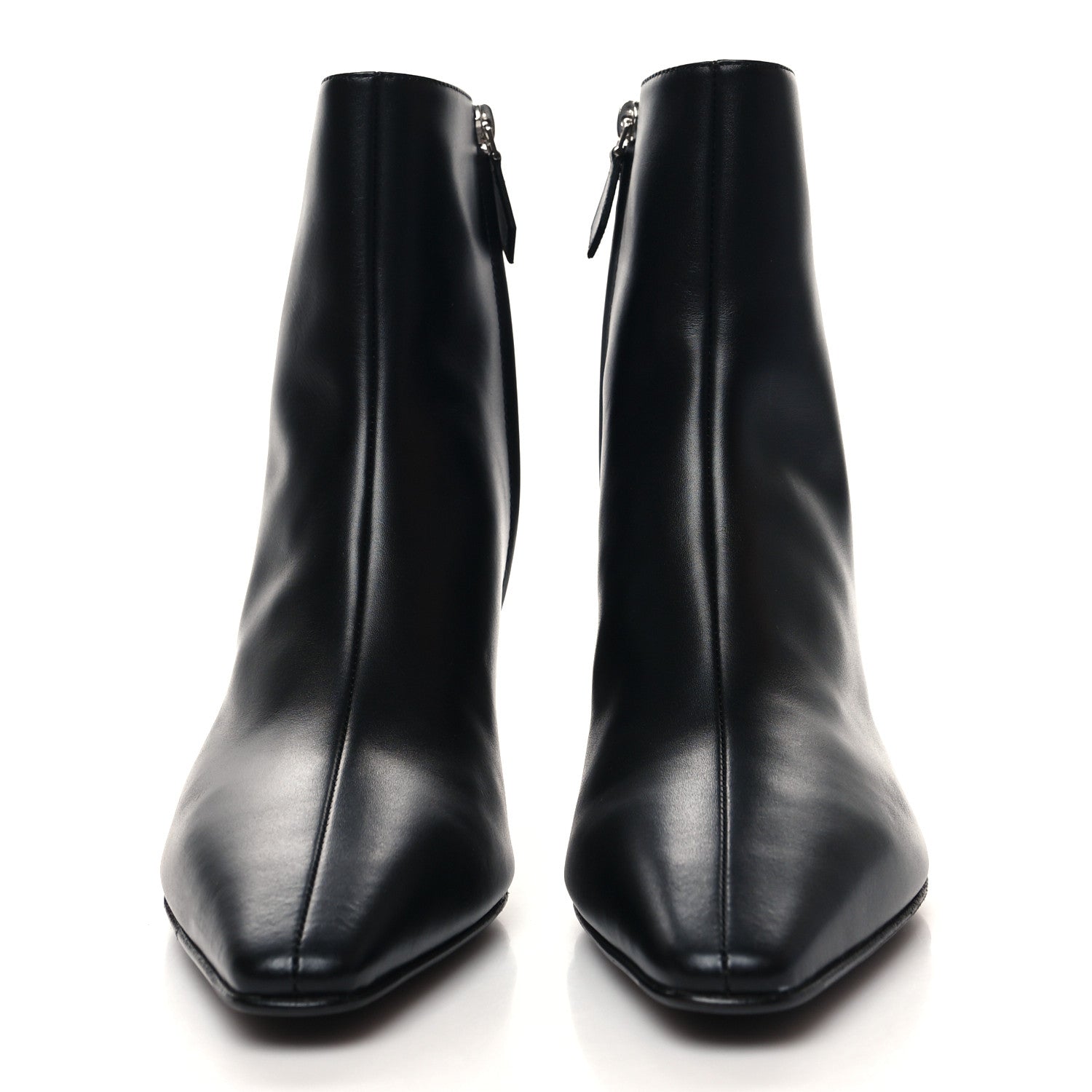 Hermes Calfskin Faveur 55 Low Boots 37 Black 2 of 8