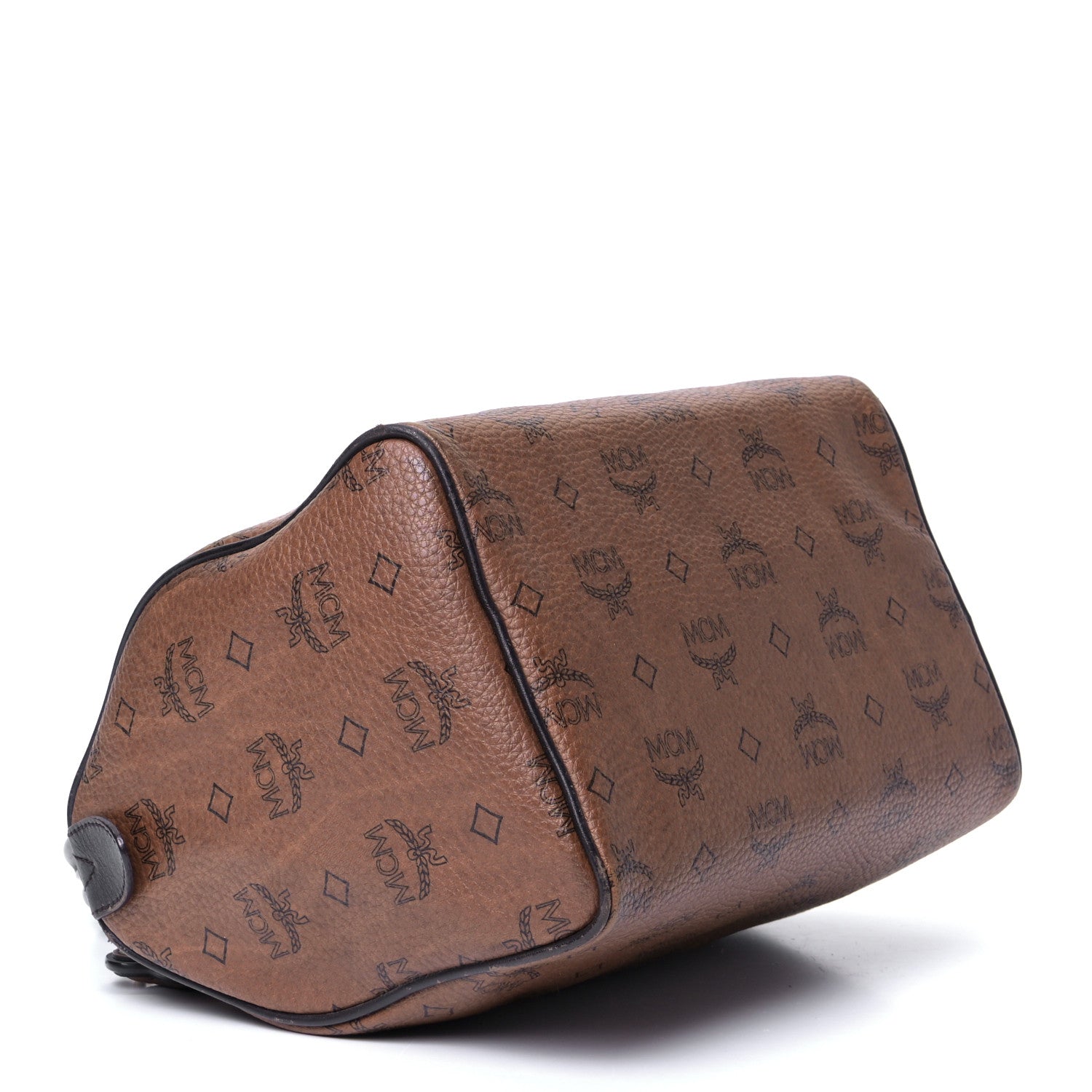 MCM Visetos Dog Bone Boston Bag Brown 3 of 4