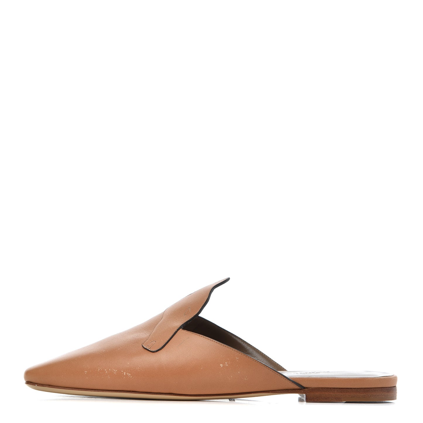 Calfskin Tangeria Mules 37 Naturel