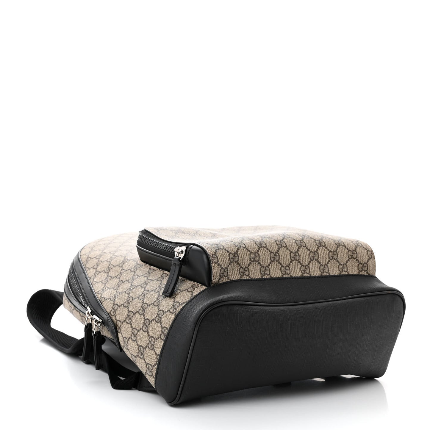 GG Supreme Monogram Medium Backpack Black