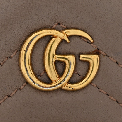 Gucci Calfskin Matelasse GG Marmont Card Holder Porcelain Rose 8 of 10