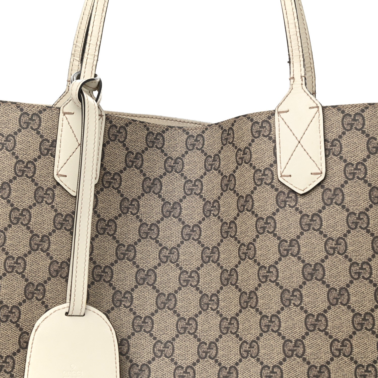 Gucci GG Supreme Monogram Medium Reversible Tote Beige White 10 of 17