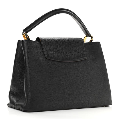 Louis Vuitton Taurillon Capucines MM Cobalt Fuchsia 3 of 11