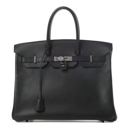Hermes Vache Liegee Birkin 35 Black 1 of 12