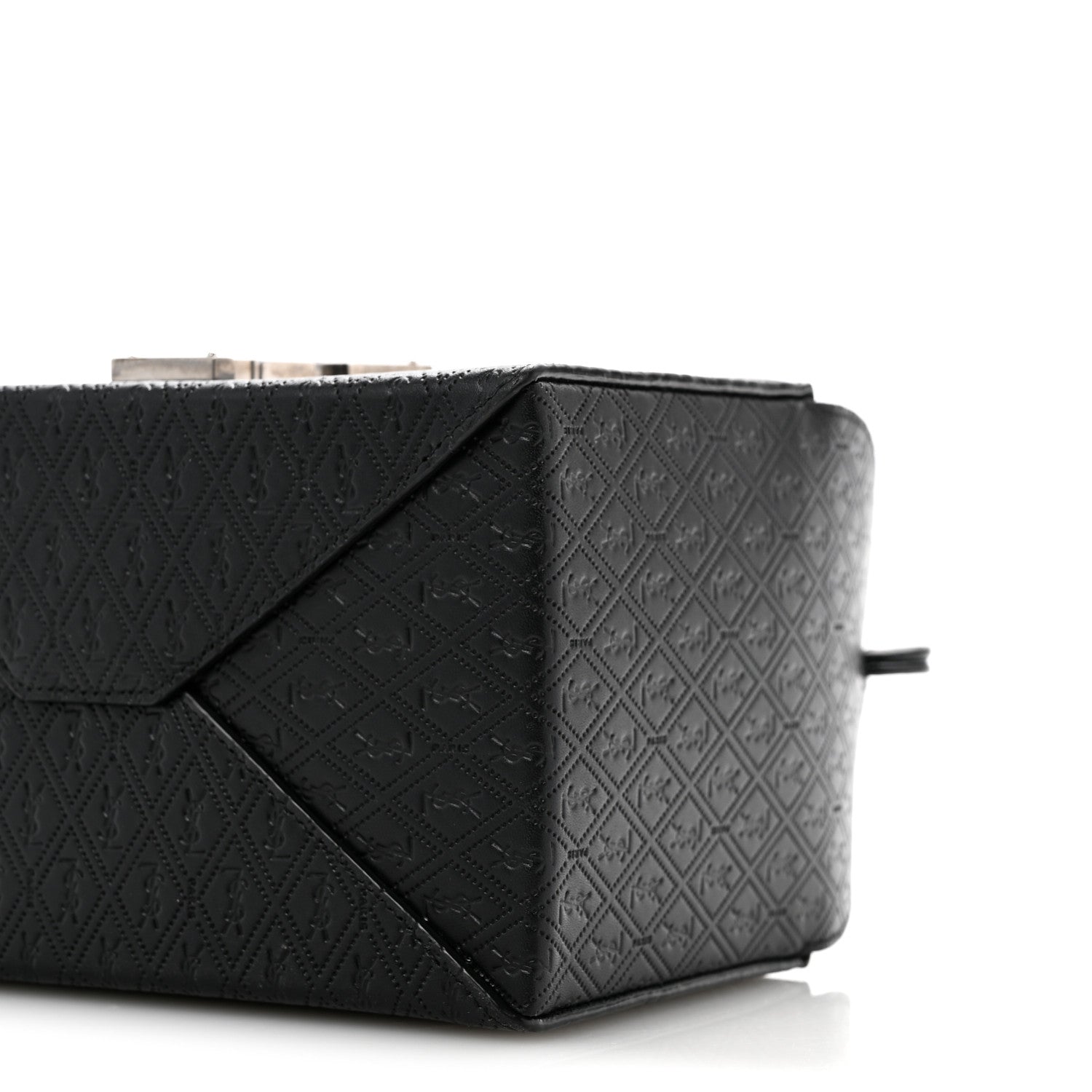Saint Laurent Calfskin Monogram Take Away Box Black 10 of 15