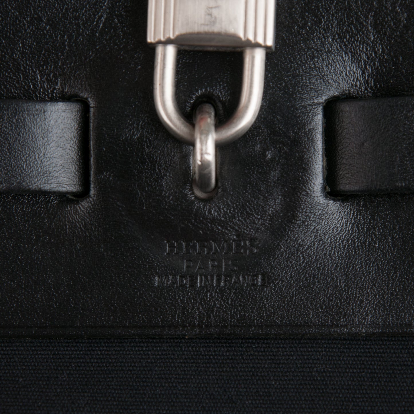 Toile Vache Calfskin Herbag 39 GM Black