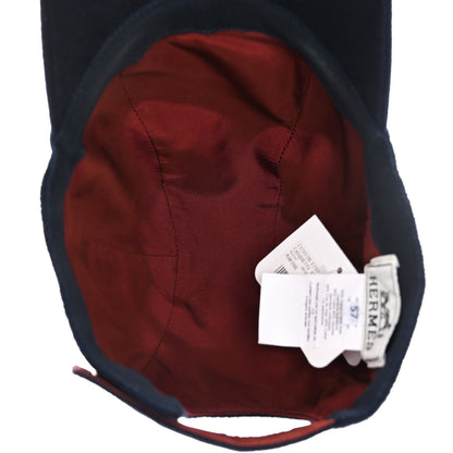 Hermes Cotton Davis H Sellier Cap 57 Marine 7 of 10