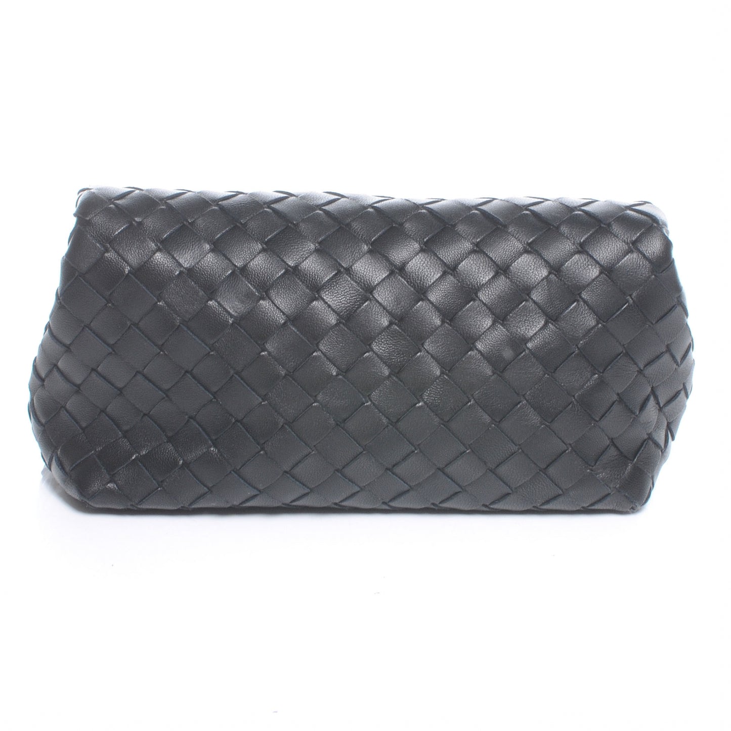 Woven Intrecciato Clutch Cosmetic Case Nero Black