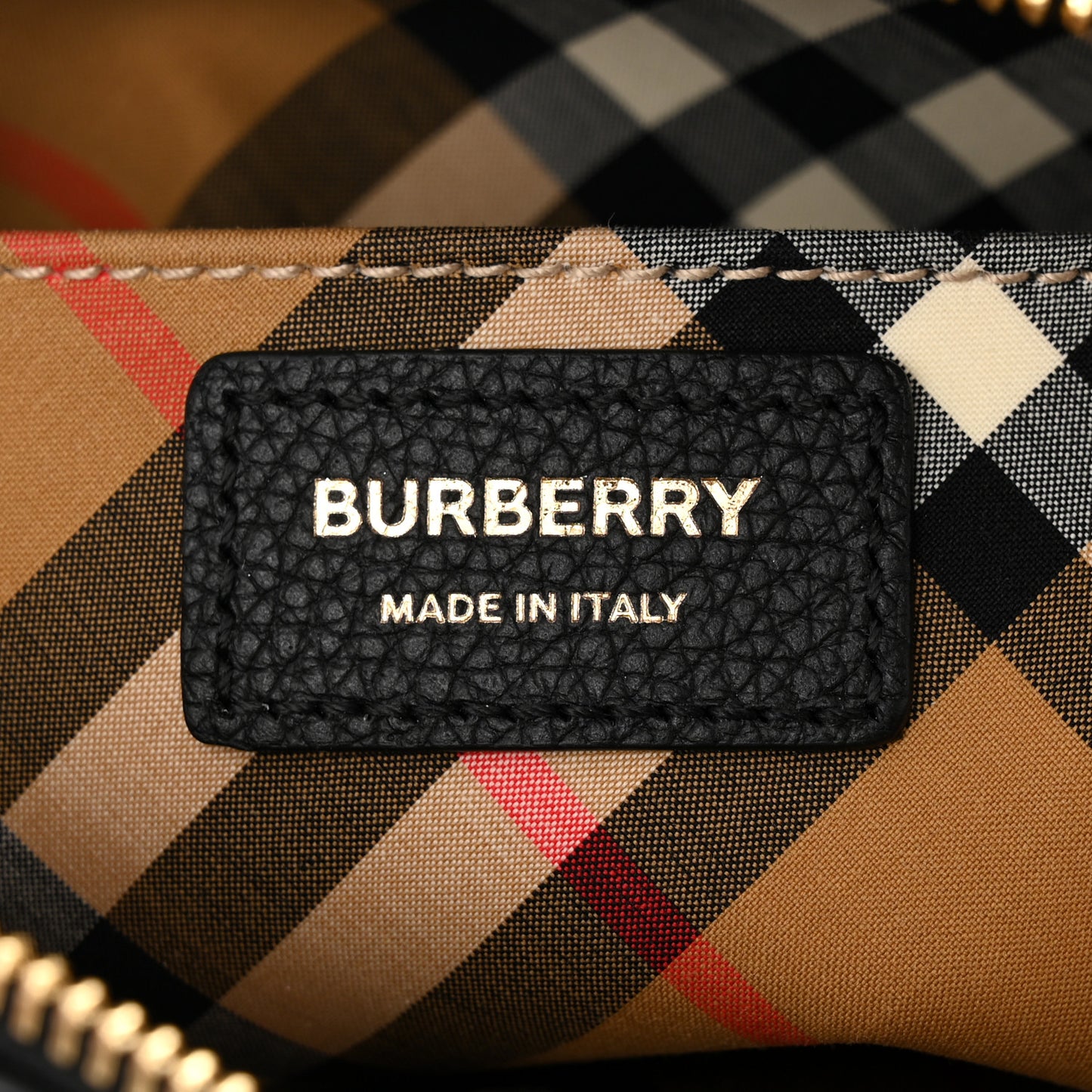 Grained Calfskin TB Small Camera Bag Black