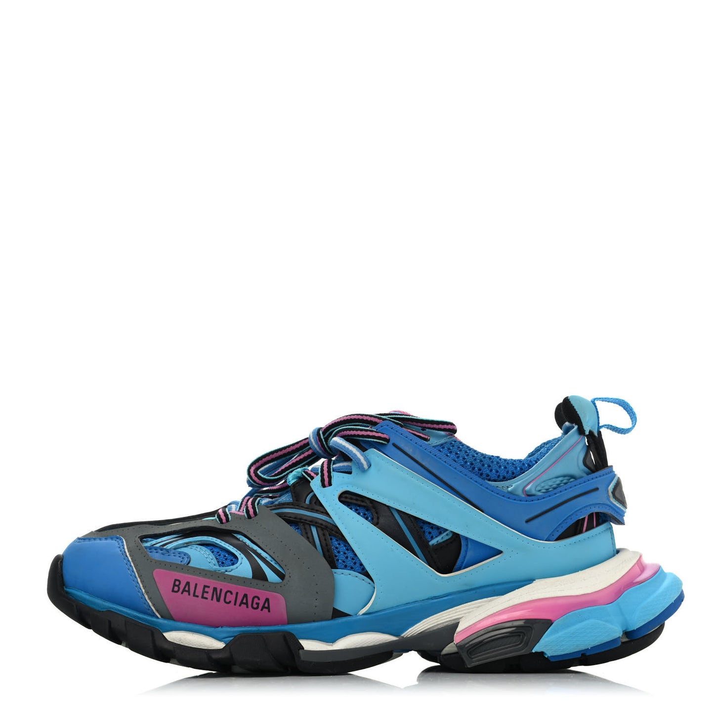 Mesh Nylon Womens Track Sneakers 39 Blue Black