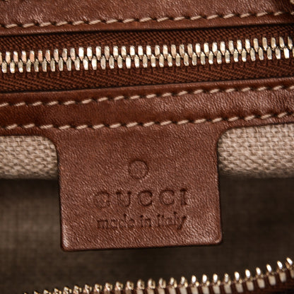 Gucci Calfskin Bamboo Horsebit Hobo Brown 6 of 9