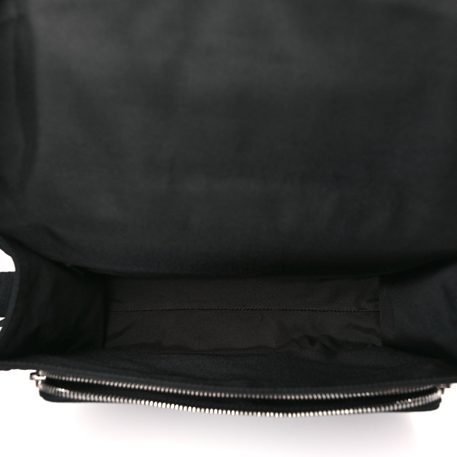 Celine Cotton Gabardine Logo Print Messenger Bag Black 5 of 8