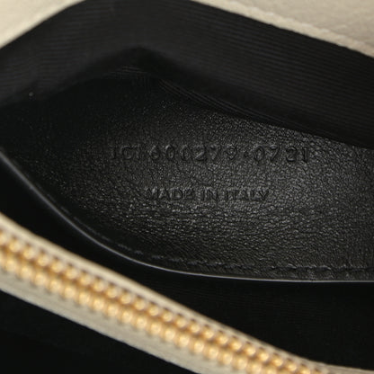 Saint Laurent Sheepskin Matelasse Chevron Monogram Medium College Bag Crema Soft 8 of 11