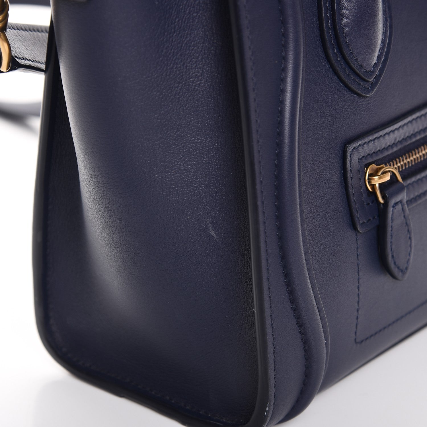 Celine Smooth Calfskin Nano Luggage Navy Blue 8 of 14