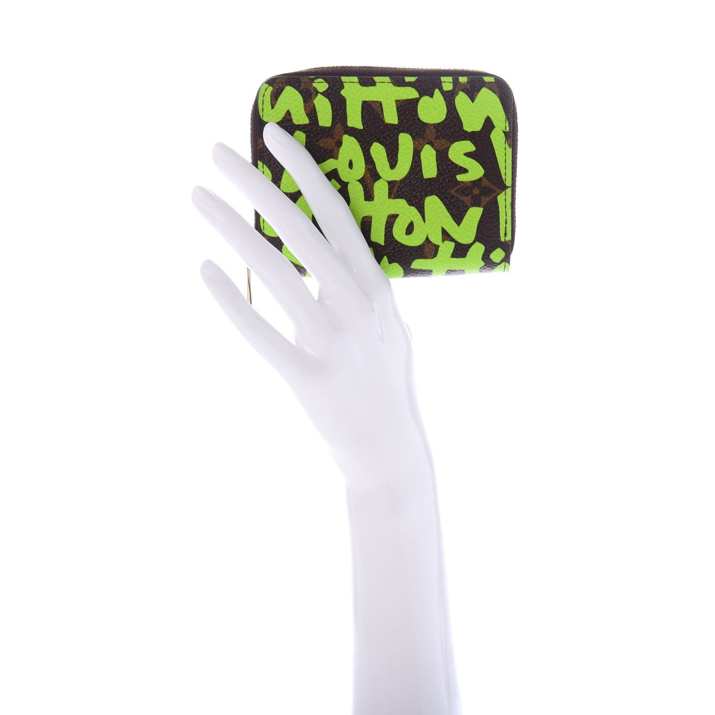 Monogram Graffiti Zippy Coin Purse Wallet Green