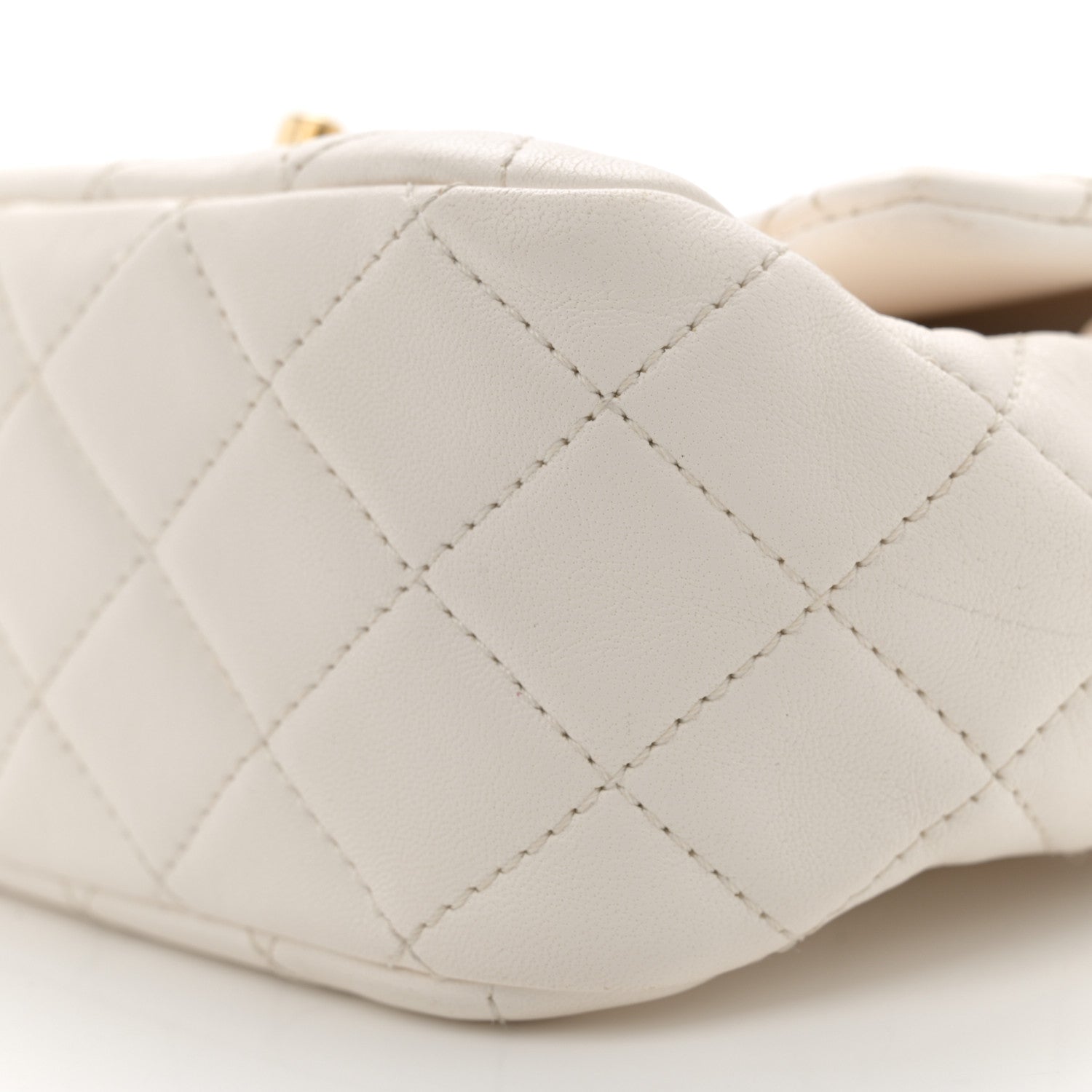 Chanel Lambskin Quilted Mini Pearl Crush Flap White 10 of 15