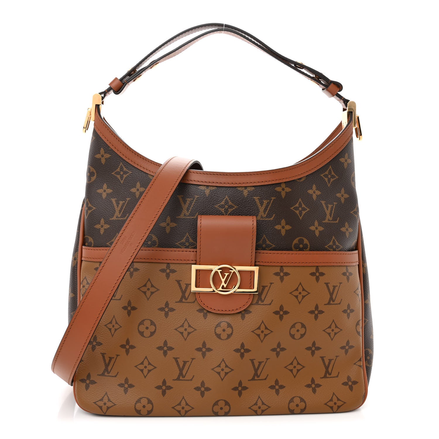 Louis Vuitton Reverse Monogram Dauphine Hobo MM 1 of 9