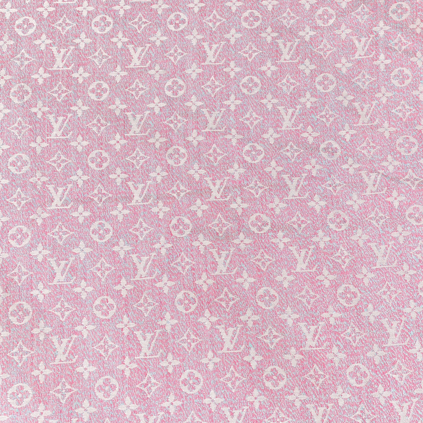 Silk Wool Monogram Shine Shawl