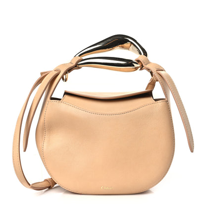 Chloe Small Grain Calfskin Kiss Bag Sandy Beige 1 of 10