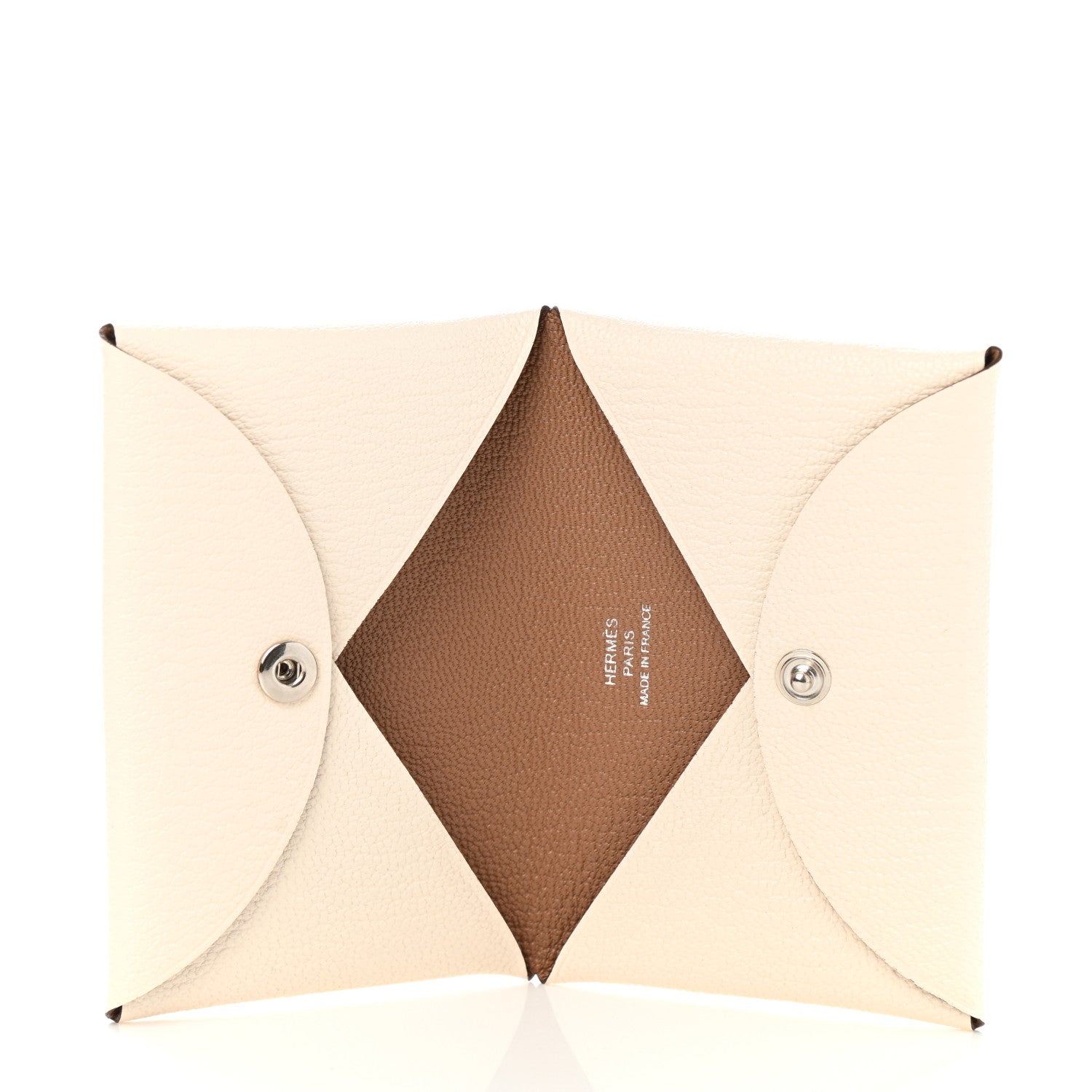 Hermes Chevre Mysore Verso Calvi Card Case Nata Quebracho 5 of 8