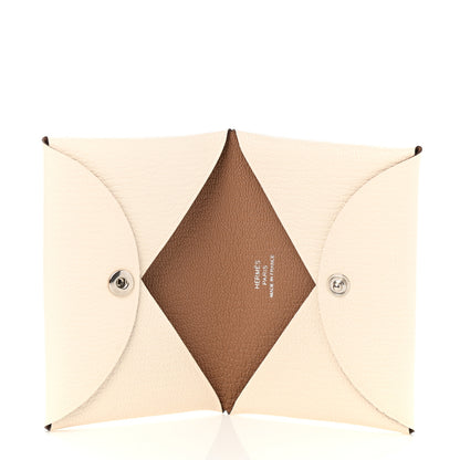 Hermes Chevre Mysore Verso Calvi Card Case Nata Quebracho 5 of 8