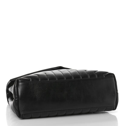 Saint Laurent Calfskin Y Quilted Monogram Medium Loulou Chain Satchel Black 4 of 7