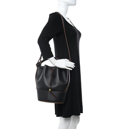 Loewe Calfskin Balloon Medium Bucket Bag Black Tan 2 of 10