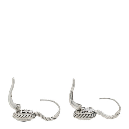 David Yurman Sterling Silver Diamond Blue Topaz 5mm Petite Albion Drop Earrings 3 of 4