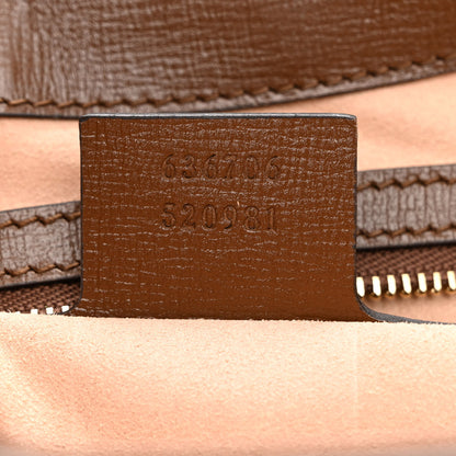 Gucci GG Supreme Monogram Azalea Calfskin Web Small Jackie 1961 Hobo Beige Ebony Brown Sugar 7 of 10