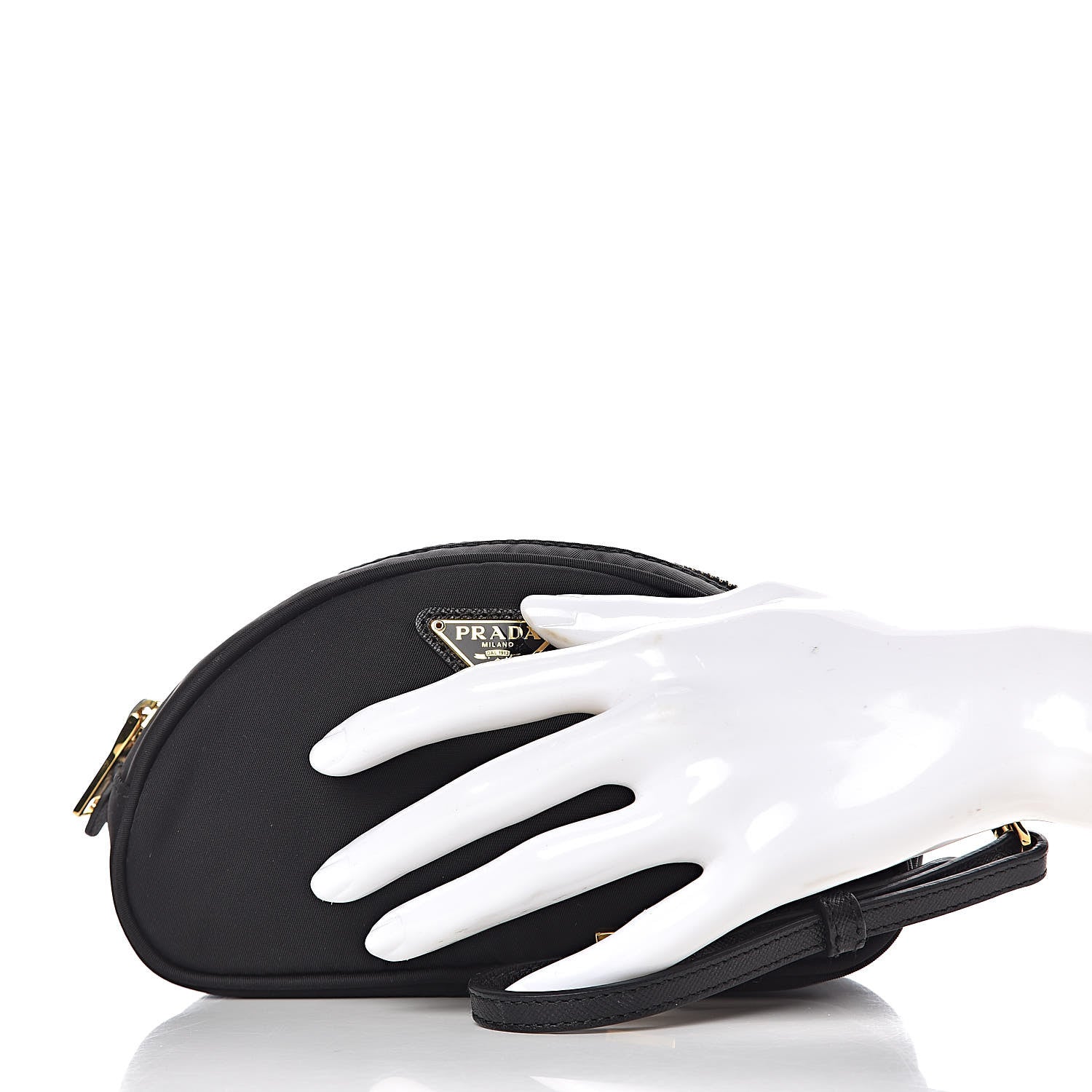 Prada Tessuto Nylon Wristlet Nero Black 2 of 7