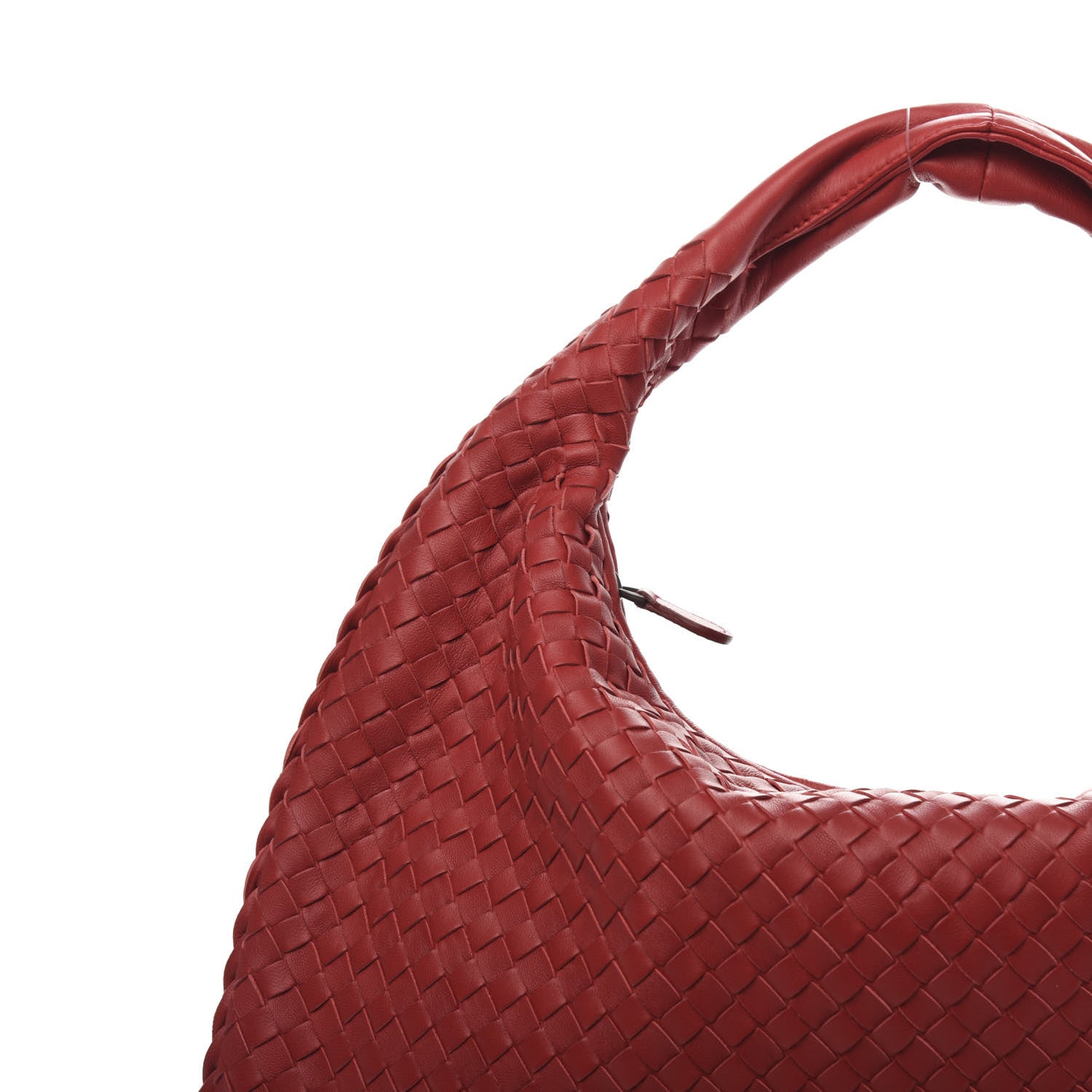 Bottega Veneta Nappa Intrecciato Large Veneta Hobo Red 10 of 10