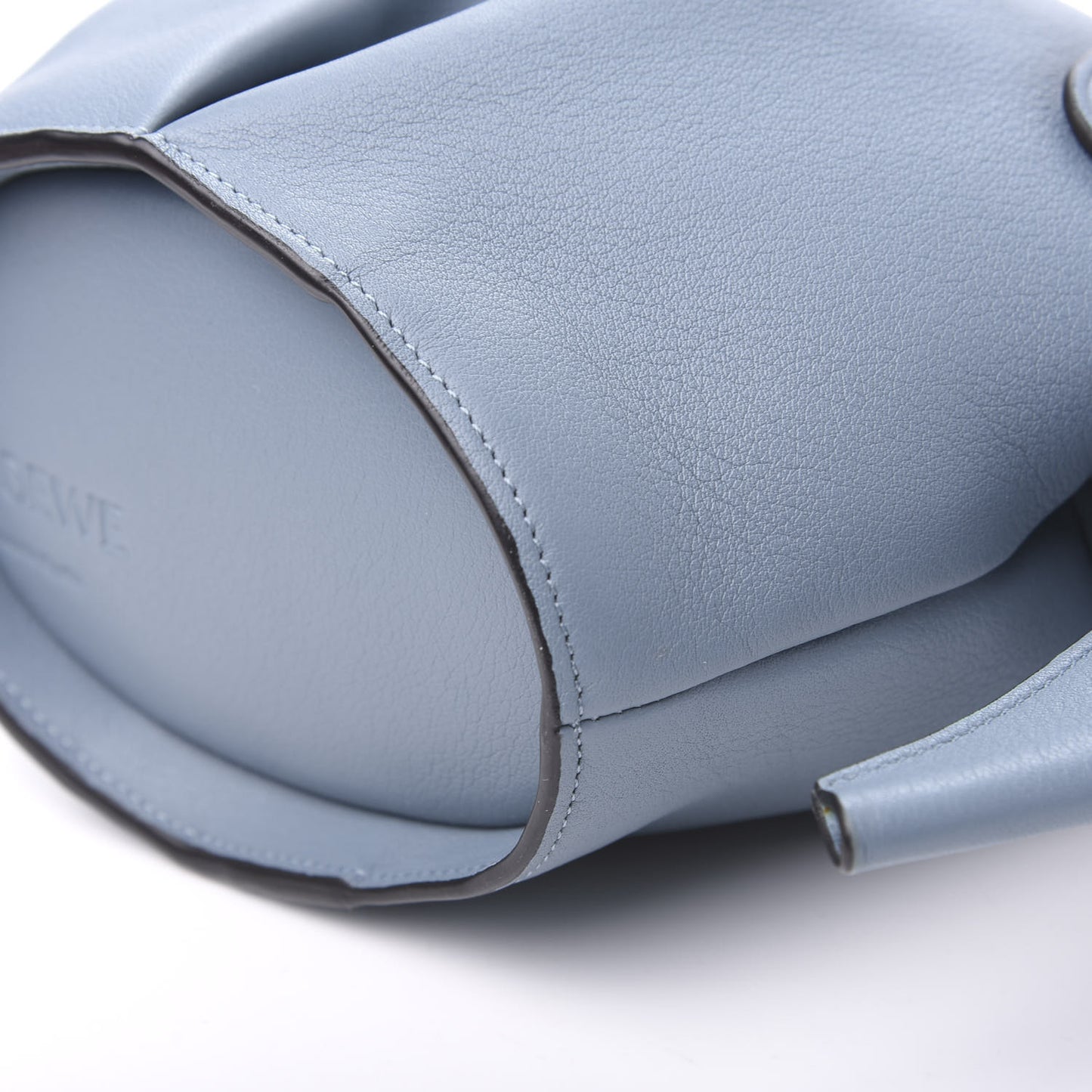 Calfskin Mini Elephant Crossbody Bag Stone Blue