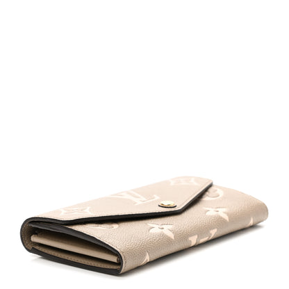 Louis Vuitton Empreinte Monogram Giant Sarah Wallet Tourterelle Creme 4 of 7