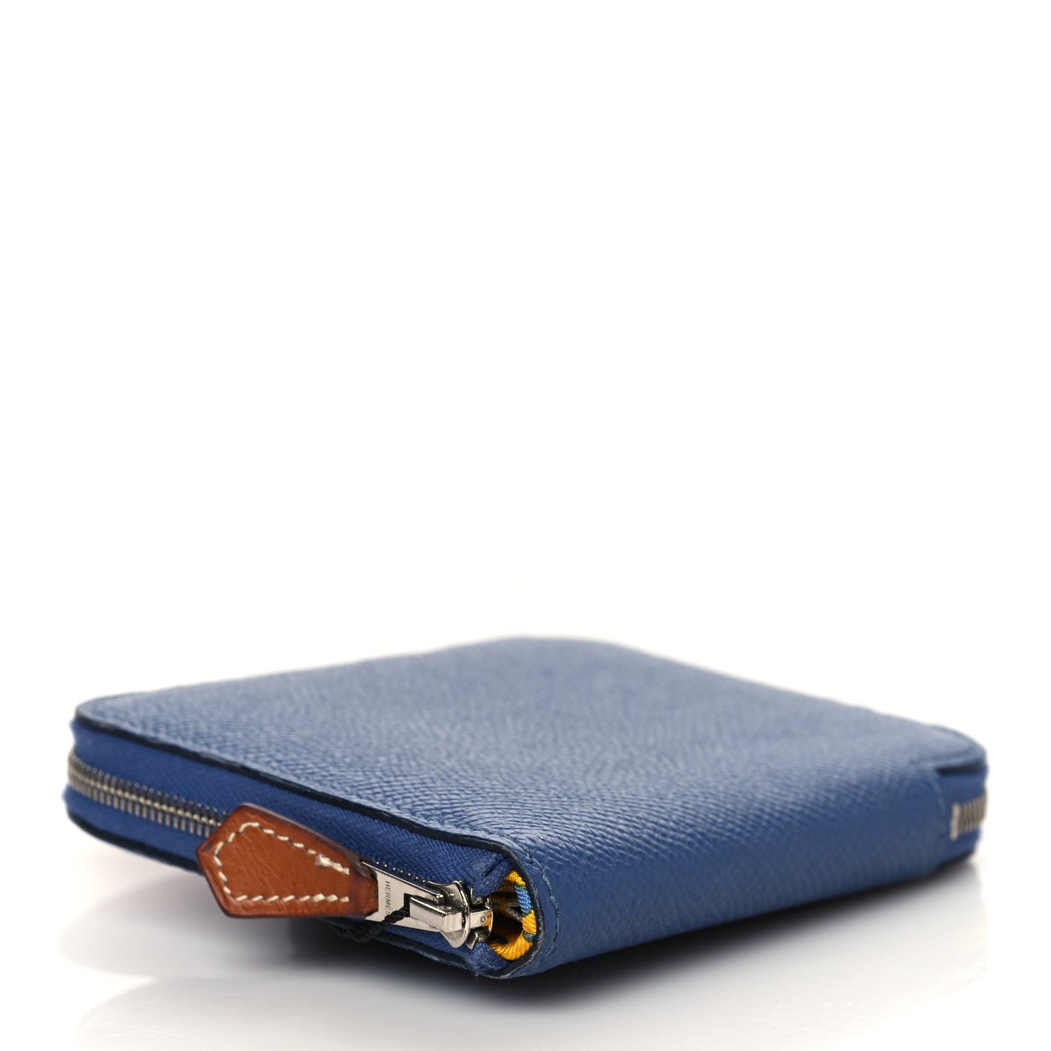 Hermes Epsom Silk'in Compact Wallet Bleu Brighton 4 of 9