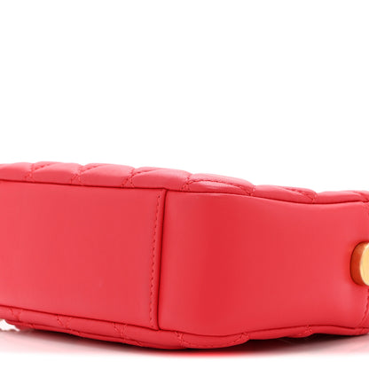 Chanel Lambskin Quilted CC Pearl Crush Camera Case Red 10 of 10