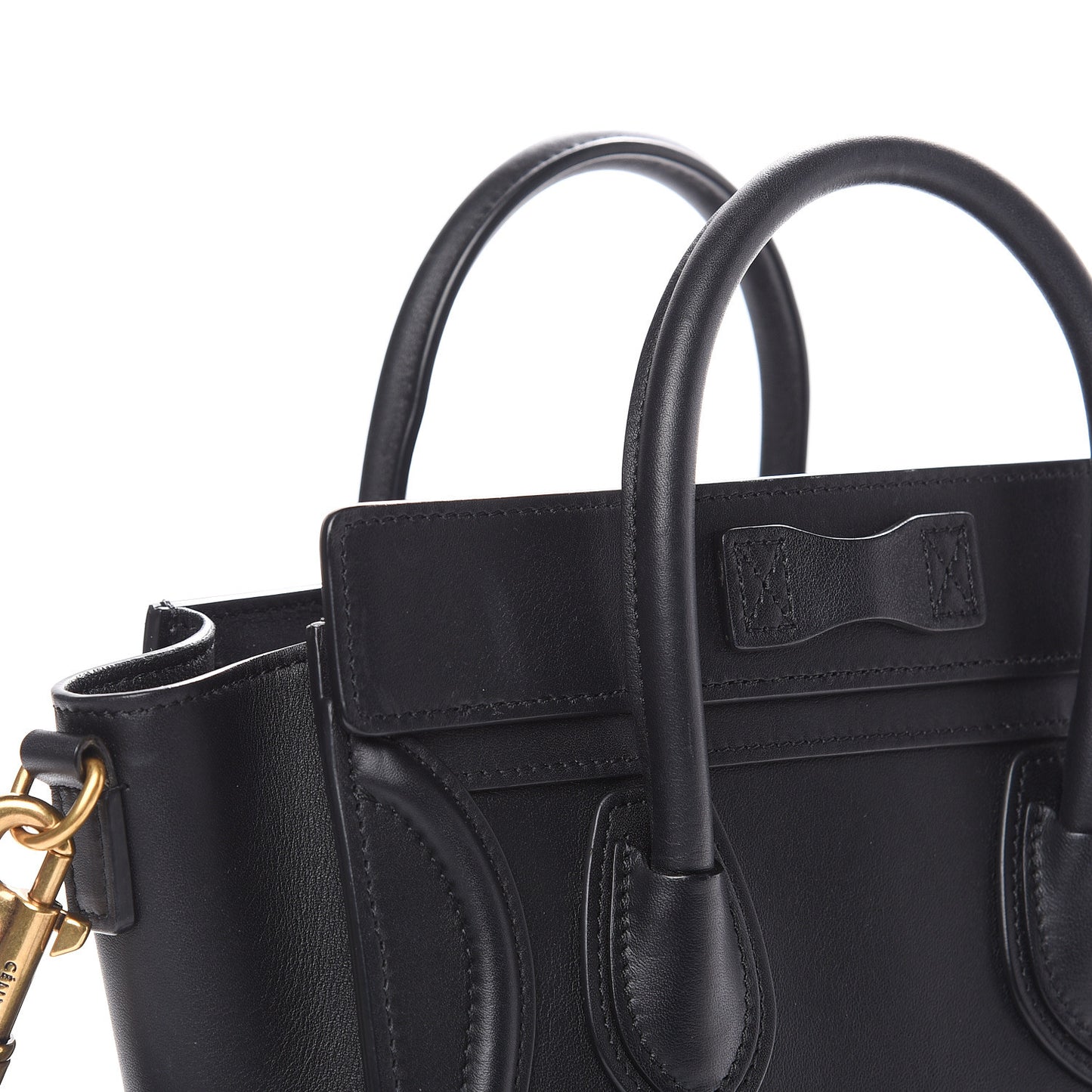 Smooth Calfskin Nano Luggage Black