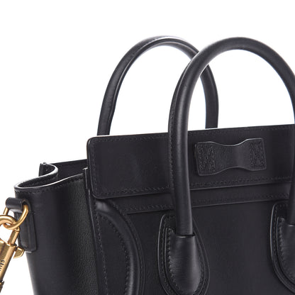 Celine Smooth Calfskin Nano Luggage Black 11 of 12