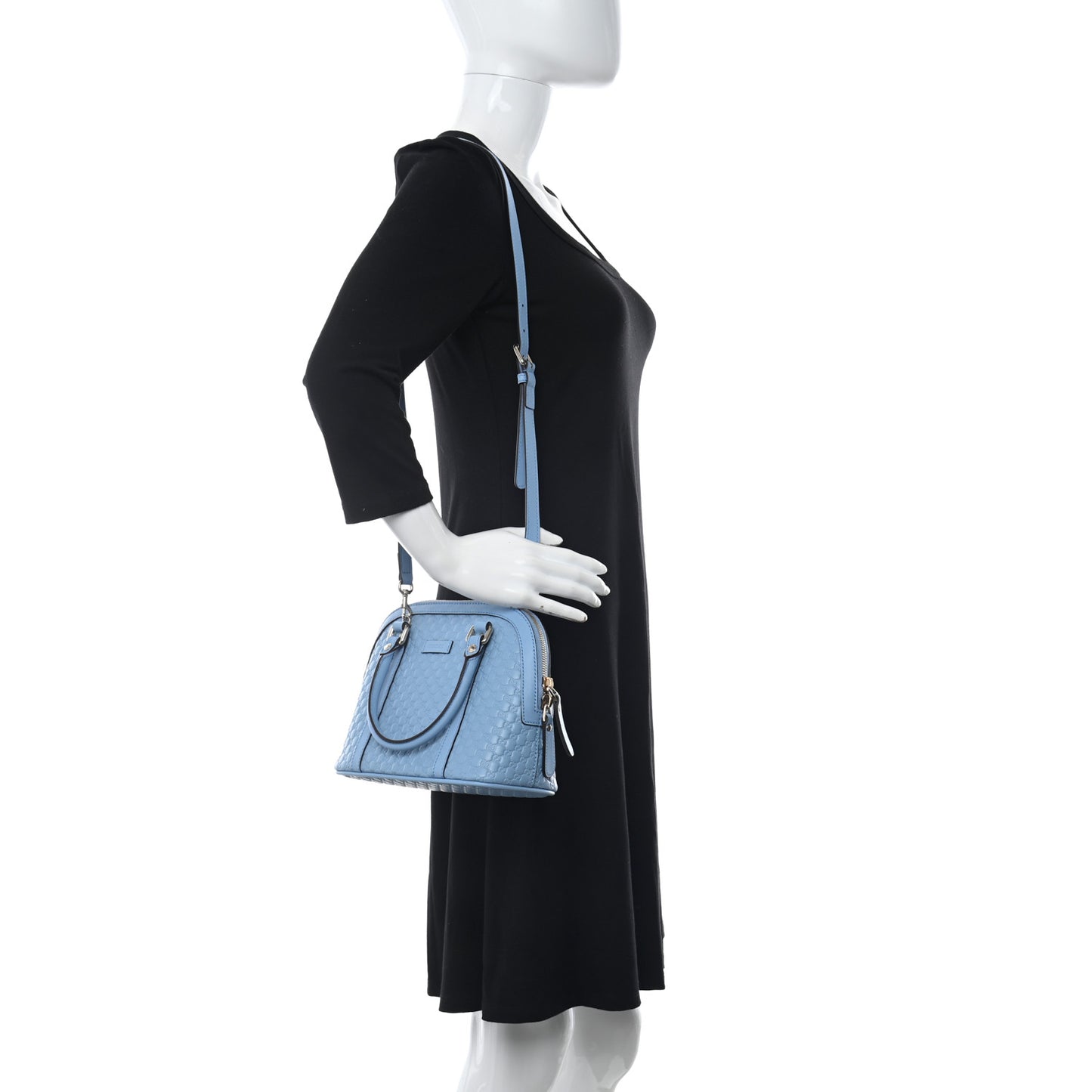 Microguccissima Mini Dome Bag Mineral Blue