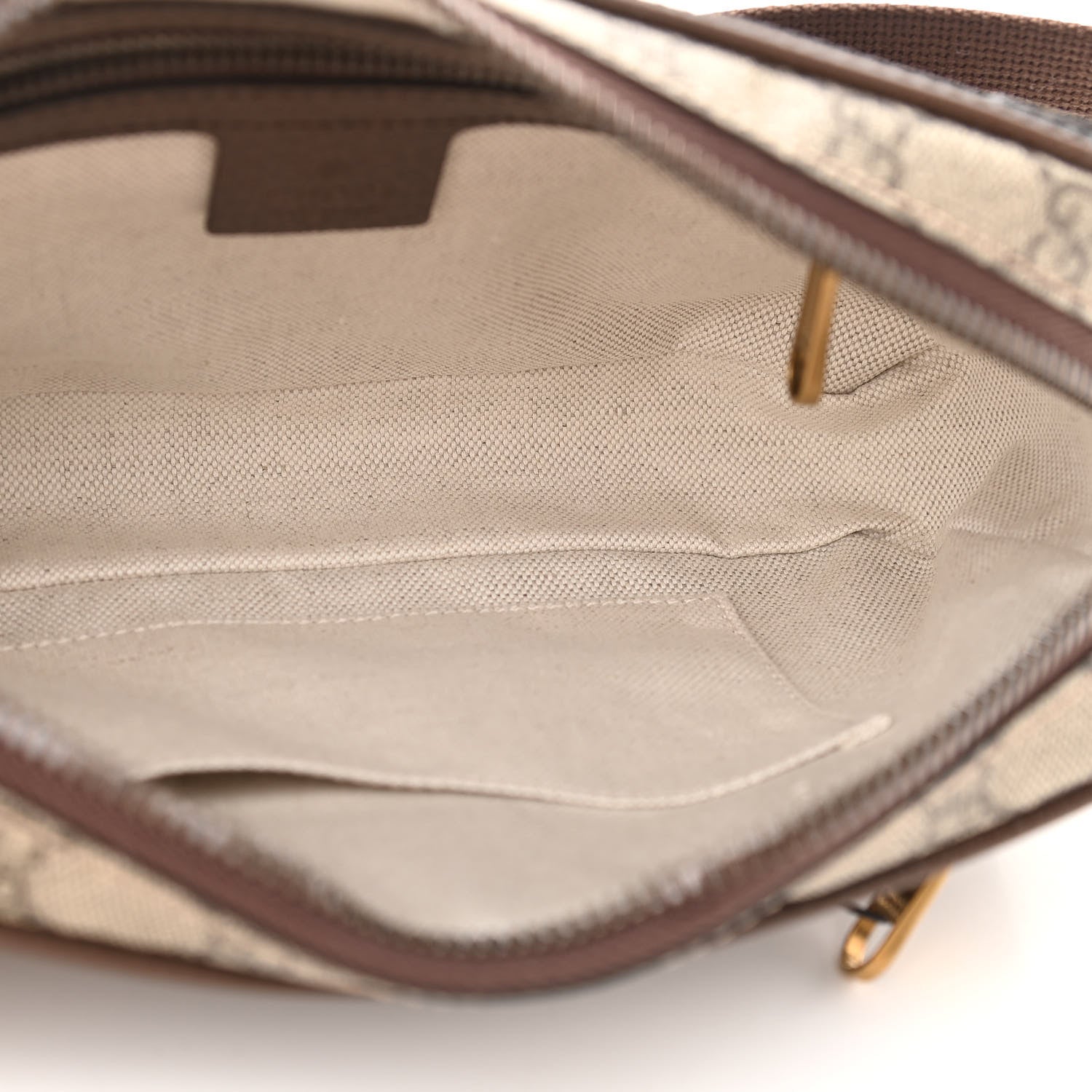 Gucci Soft GG Supreme Monogram Medium Ophidia Belt Bag Dark Brown 5 of 11