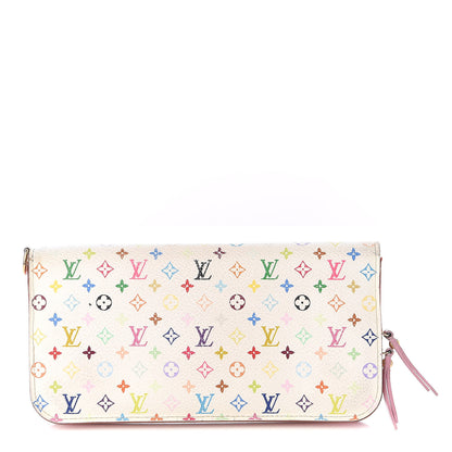 Louis Vuitton Monogram Multicolor Insolite Wallet White Litchi 1 of 9