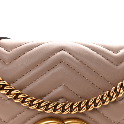 Gucci Calfskin Matelasse Medium GG Marmont Shoulder Bag Porcelain Rose 8 of 10
