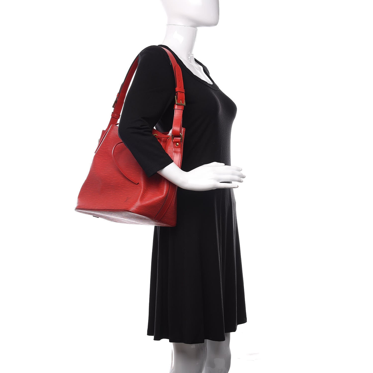 Louis Vuitton Epi Petit Noe Castillan Red 2 of 10