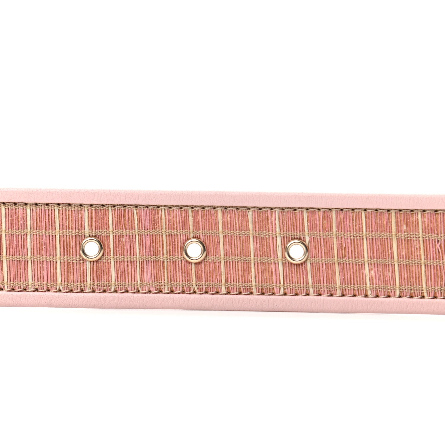 Chanel Calfskin Raffia CC Chain Belt 75 30 Pink 3 of 7